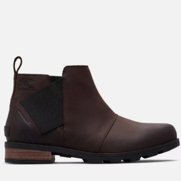 Sorel Emilie Chelsea Brown Ankle Boots Size 6 - Picture 1 of 12